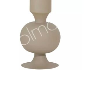 Candle holder ALU RAW/TAUPE 19x19x35