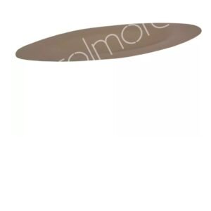 Plate oval ALU RAW/TAUPE 85x26x6