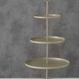 Driedaagse zandkleurige etagère