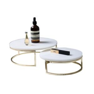 FUGURATO PLATEAU SET MARBLE 0701 | WIT - GOUD 2-DELIG