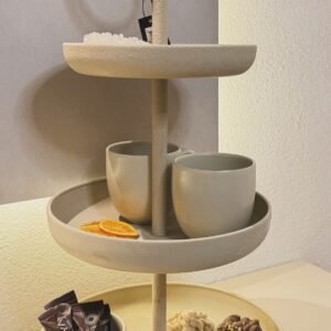 Beige 3laagse etagère