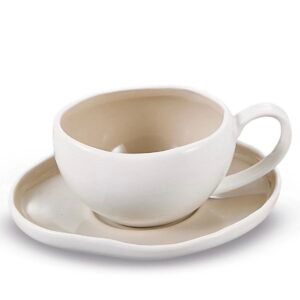 Koffieset Barles Wit/Taupe | 12-delig