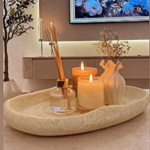 SCHAAL ALAINA 37X25X5 CM (S) CRÈME